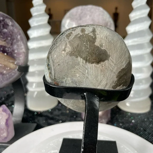 Blue Amethyst W Calcite- BAC1